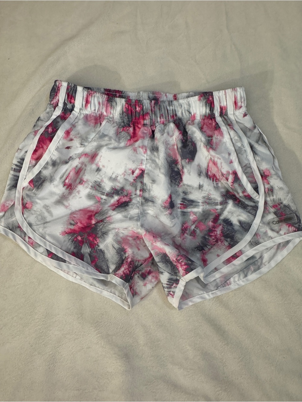 Calvin Klein Tie-Dye Pink & Gray Women’s Athletic Shorts